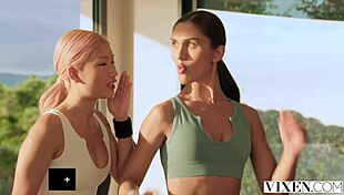 Jadilica and Dolly Orchid Compete for His Hard Cock!