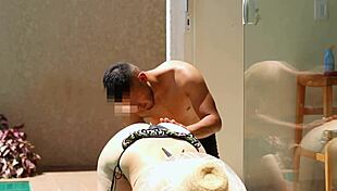 novinho applies sunscreen to my wife, fucks her, and cums in her mouth