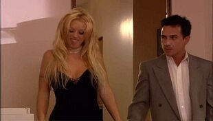 Blonde milf brittney skye deepthroats and fingers asshole