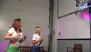 Two slutty bitches are eager for fucking and taking a golden shower