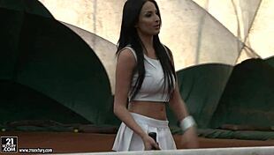Anissa Kate Gets Hard Anal Fuck on Tennis Court