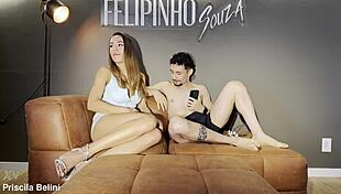 Skinny Latina With Big Tits And Tattoo Gets Wet Pussy First Time