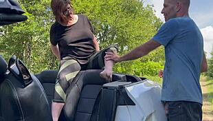 Wickedphoenix Licks Pussy in Car!