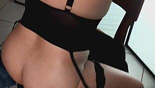 Maehb persuaded to taste her rear POV