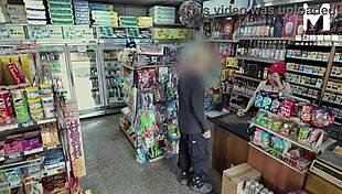 sex at work with the clerk in the promiscuous mart