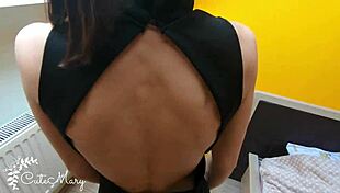 Cum in Panties After Hard Fucking Step Sister.