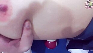 This Thai girl climbed the pool table for a hard pounding. She took it raw in public!