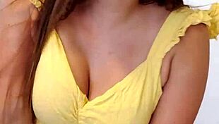 young 18yo latina teen with braces teases and touches herself