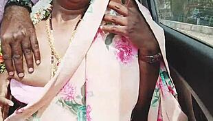 desi hot aunty engages in car sex with romantic dirty talks in telugu audio