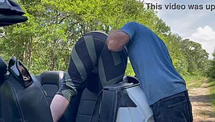 Wickedphoenix Licks Pussy in Car!