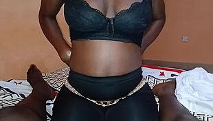 Ebony slimthick fucks tight pussy hard!