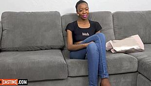 skinny black milf rides bwc producer in pov cowgirl on sofa