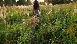 Skinny Teen Bent Over For Anal Creampie In Forest