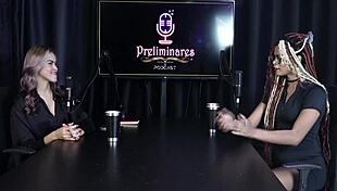 Naomi Campos in Sheer Red Lingerie