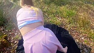 forest sex with a curvy chubby german milf - i couldn't hold back