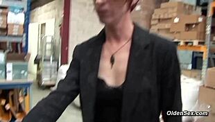 The ginger french mature business lady gets anal fucked at two different places