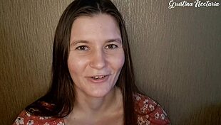 Russian Gf Sucks Dick With Natural Tits! Cum In Mouth Action.