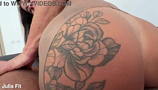 Incredible footjob leads to anal creampie!