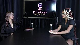 Naomi Campos in Sheer Red Lingerie