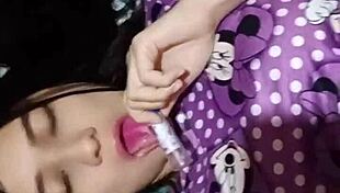 uh, i seen my hot latina neighbor watchin’ me jerk with a dildo