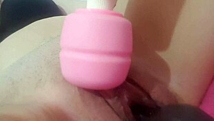 masturbating my big pussy with a fat toy daily