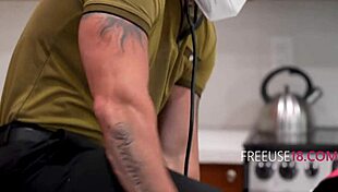 doctor drills teen 18+ patients in wild hospital threesome