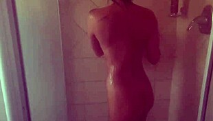 Soaping Up Body In Shower