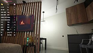 Shaved Student Slut Fingers Dildo Until Squirting Orgasm!