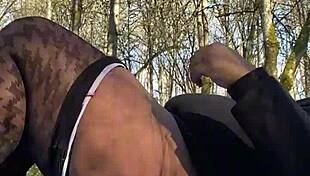 bbw remi nearly caught receiving bbc in public park