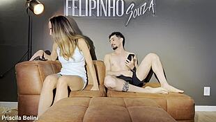 Skinny Latina With Big Tits And Tattoo Gets Wet Pussy First Time