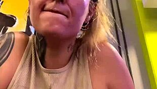 Oh no, my shirt is see-through with sweat at the gym, revealing my wet pussy!