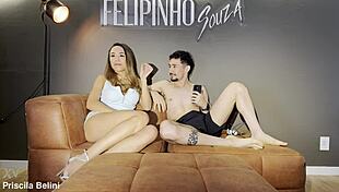 Skinny Latina With Big Tits And Tattoo Gets Wet Pussy First Time