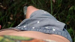 Skinny Teen Bent Over For Anal Creampie In Forest