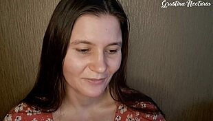 Russian Gf Sucks Dick With Natural Tits! Cum In Mouth Action.