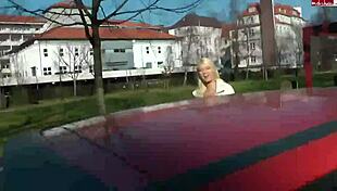 german blonde teen slut naked in public