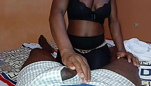 Ebony slimthick fucks tight pussy hard!