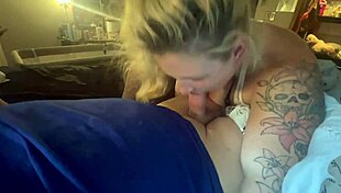 Blonde Whore Deepthroats Monster Cock