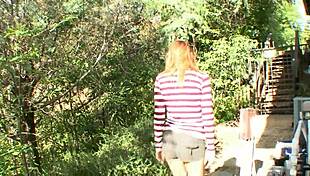 Redheaded Coed Visits Her Older Neighbor For Advice