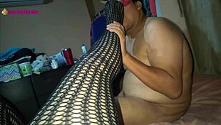 i'm in lingerie and heels, givin a footjob, oh yeah