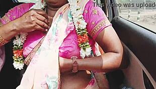 desi hot aunty engages in car sex with romantic dirty talks in telugu audio
