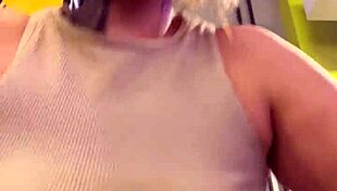 Oh no, my shirt is see-through with sweat at the gym, revealing my wet pussy!