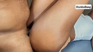 big booty ebony slut gets dominated and fucked really hard and rough with monster cock