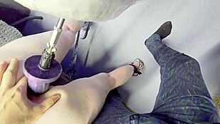 Petite ass and mouth gets fucked in homemade bondage