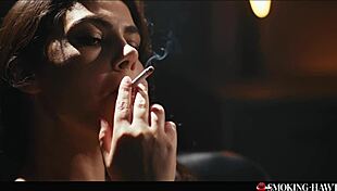Valentina Nappi Smoking Hot with Red Lipstick - Italian Babe Teases for Blowjob