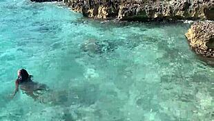 monika fox strips naked on beach bus tour