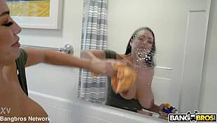 Kitten Cleans Up For The Maid