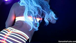 samantha saint solo masturbation with big tits and ass