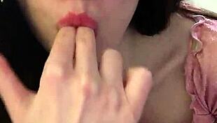 russian girl plays with dildo and talks dirty about anal 😈