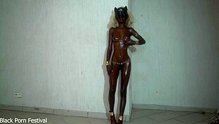 perfect shiny black body and oily skin