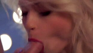 the milf licks and blows my cock for a facial